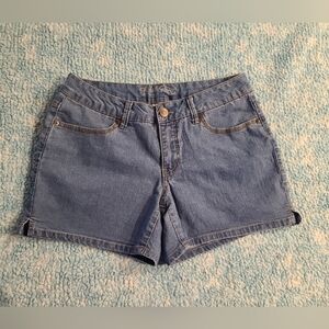 Faded Glory Classic Light Blue Women's Sz 8 Denim Shorts, EC